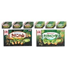 메이지 키노코야마 우지말차 + 다케노코노사토 니시오 말차, 125g, 10세트
