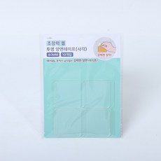 초강력 겔 투명 사각 양면 테이프, 10장, 10개입