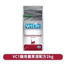 法米納 VetLife 貓處方飼料，腎臟、腸胃、水解蛋白、結石管理配方，2公斤, 1個, 【貓】腸胃處方 VCG-1,2kg