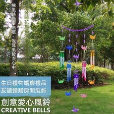 古風千紙鶴風鈴掛件 房間佈置 鈴鐺裝飾, 單杆彩色千紙鶴
