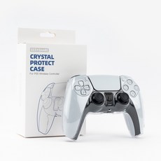 PS5 手柄保護殼 透明水晶殼 防刮耐磨保護套 多色可選 輕巧易裝, 1個, F, 透明, F
