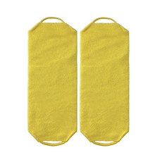 믹스어블 고급 대나무 때타월, 옐로우, 1개입, 2개
