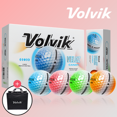 볼빅 벨로즈 캔디 VELOZ candy 초 저압축 3피스 고반발 컬러 골프공 쇼핑백 증정