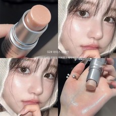 스틱 하이라이터 글로우 스킨 자연스러운 브라이트닝 은은한 펄 광대 쉐딩 메이크업 컨투어 블러셔 크림형, 1개