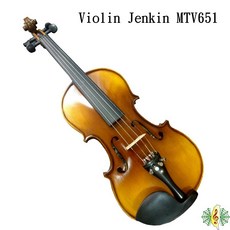 Jenkin MTV651 小提琴 高級雲杉面板 虎紋楓木琴身 黑檀木指板 附Tonica弦與調音器肩墊, 1個