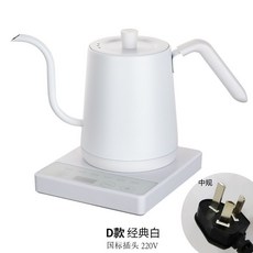 嚴選家用細長嘴控溫泡茶保溫電熱水壺, 白色國內版220V, 1個