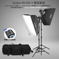 Godox MS300-V 300W 棚燈雙燈套組, 1個, Sony(mi新熱靴款)