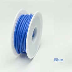 16/17/18/20/22/24/26/28/30 AWG 케이블 전기/자동차용 스풀이 있는 부드러운 주석 도금 구리 고온 방지 실리콘, 26 AWG-10m 1roll, Blue