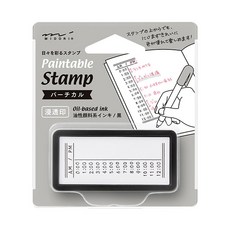 日本 MIDORI《Paintable Stamp 浸透印 半格版 Size》自帶印油 可著色 新品上市!!, 時間軸