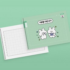 플유 펜피아 초등 스프링노트 가로형 15칸쓰기 랜덤 1권