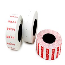 HK'DESIGN' 가격표시기 MX-5500용 라벨 10롤 전자가격표, 무지