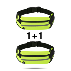 루다택 런닝 허리가방, 형광, 1개