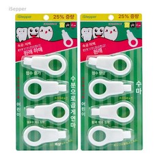 치석 제거기 치실, istepper 증가 칫솔 스펀지 4개입 2판, 1개, 1L