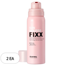쏘내추럴 글로이 선 무스 픽서 SPF50+ PA++++, 75ml, 2개