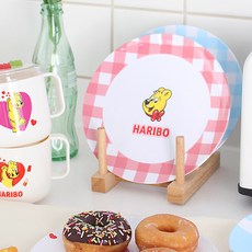 2개 세트 하리보 앞 접시 디저트 간식 과일 과자 주방 접시 유아 어린이 그릇, 1개, 하리보 골드베어 접시(2개)