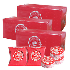 요술행주 고급형 핑크 /압축행주/세탁가능/판촉, 1개, 1개