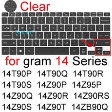 키보드 커버 LG 그램 16 16T90R 16Z90P 실리콘 보호대 스킨 케이스, 03 Clear gram 14, 1개