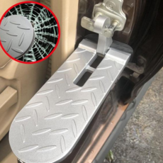 자동차발판 차량용 도어 스텝 보조 발판 폭넓은 와이드 두발가능 79000EA 1EA, 와이드도어스텝-실버