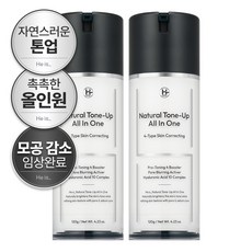 히이즈 내추럴 톤업 올인원 피부보정 모공커버, 120g, 2개 120g, 2개