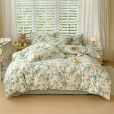 순면 60수 나염 이불 커버 150*200cm 160*200cm 180*200cm 200*230 220*240cm, 빛의 그림자 떨어지는 향수
