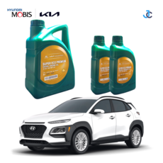 더뉴코나 OS 2021년형 모비스 순정 엔진오일, 1세트, 1.6 eVGT 디젤