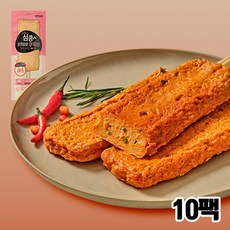 꼬꼬빌 심쿵 닭가슴살 어묵바 매콤한맛 70g x 10팩