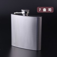 304不銹鋼酒壺 隨身酒桶 戶外攜帶 扁酒瓶, 1個, 4兩酒壺 送漏鬥