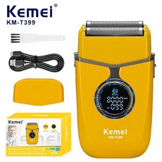 케메이 전기면도기 전문가용 얼굴 면도기 왕복식 포일 바버 머신 수염 트리머, 2. KM-T399 box, 기본