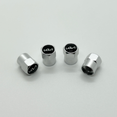 기아 타이어 밸브캡 에어캡 마개 KIA 신형 호환품 [4P 세트], 기아 - 실버, 1세트