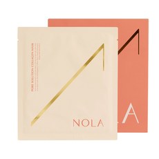 노라 고보습 저분자 콜라겐 마스크팩 물광 화장잘먹는팩 4매, 1개, 4개입