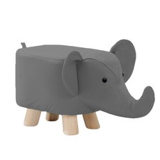 엘루소 애니니 동물스툴 현관 신발장 화장대 인테리어 보조 의자 간이 의자 STOOL, 1개, 그레이 코끼리