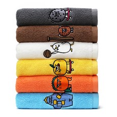 스위트몬스터 베이직 캐릭터수건 30수 150g CPSB30150, 혼합색상, 6개