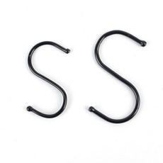 행복한쇼핑 S자형 고리 블랙 10P 소/중 s자형고리대형, 소