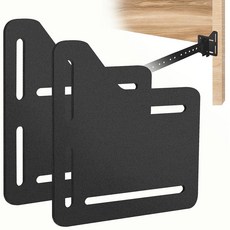 헤드보드 변환을 위한 Wdwlbsm 2Pcs 침대 프레임 어댑터 조절 가능한 어댑터 커넥터 풀 투 퀸 수정을 부착 브래킷 블랙