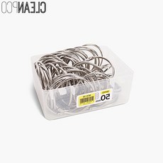 벡스트리아 카드링 50mm 50개 키링고리 단어장링 문서링 카드링50mm