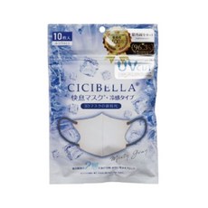 CICIBELLA 6D冷感輕呼吸口罩, 灰粉+深灰繩, 1個