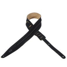 Levy's Leathers 吉他背帶 (MS317HUD-BLK) 全柔軟麂皮背帶 木吉他 電吉他 貝斯適用, 1個