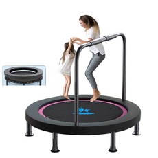 성인 아기 트램플린 점핑머신 원형 접이식 트램펄린 홈트 유산소 방방이 점핑다이어트, 블랙