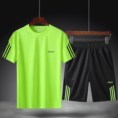 套裝/T恤正品運動套裝男夏季新款男裝休閒套裝吸汗速幹短袖男套裝