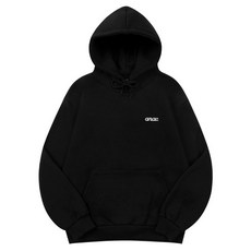 매장정품 어나더 아카이브 ANOTHER ARCHIVE 에센셜 시그니쳐 자수 후드티_블랙 TSH65200010 125582