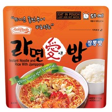 이지밥 라면애밥 전투식량 비상식량 간편식 등산도시락 캠핑도시락, 1개
