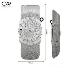 진심글로벌 계산자 로그자 계산척 공학용 공학, 1개, E6B-S