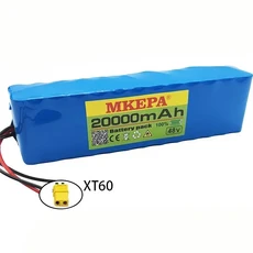 48V 20Ah 18650 리튬 이온 배터리 13S2P 1000W 고전력 전기 자전거 모터 키트에 적합, 1개