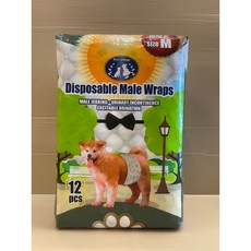 四寶的店 魔法村 Pet Village PV L號/10片 禮貌帶 可拋棄式 紙尿布 尿布 公狗 犬 老犬 高齡犬, 1個, M號:12枚, M號