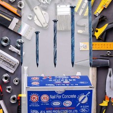 콘크리트 못 청색 부속 철재 칼브럭 단열재못 철제 내벽, 25mm