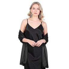 이브닝 드레스를 위한 숄과 랩 여성용 우아한 새틴 랩 숄 - 고급스러운 웨어 웨딩 파티 액세서리 실크 같은 포멀 커버업 특별한 날을 멋진 스카프 205289