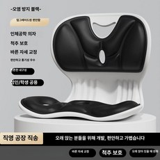 자세 교정 방석 더나은 고밀도 엉덩이 메모리폼 바른, 블랙