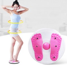 발지압 트위스트 허리돌리기 뱃살 운동기구 회전발판, 발지압 트위스트 핑크