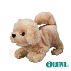 IWAYA 甜甜屋寵物玩具 - 可愛熊貓造型 柔軟觸感 安全材質 陪伴孩子快樂成長, 棕色, 1個, 18cm