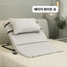 노인 환자용 리프트 승강 매트리스 기립 보조, 90 베이지화이트 숏 메쉬